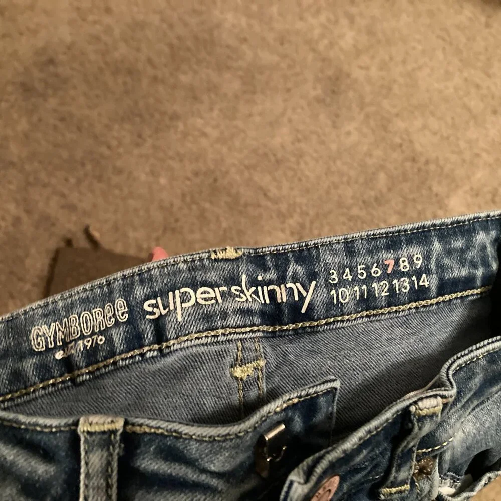 Gymboree floral jeans sz 7